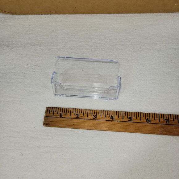 Business Card Holder Clear Acrylic Compartment Desktop Display Stand Lot of 70+ - Picture 2 of 7